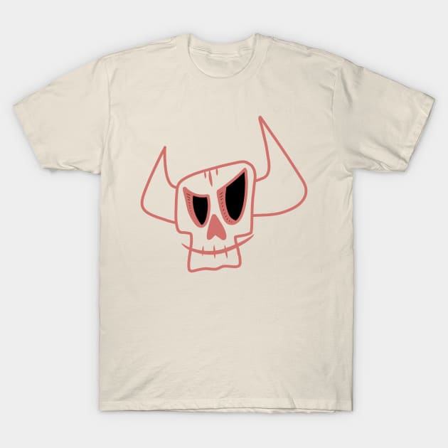 Angry skull T-Shirt by minimalist studio